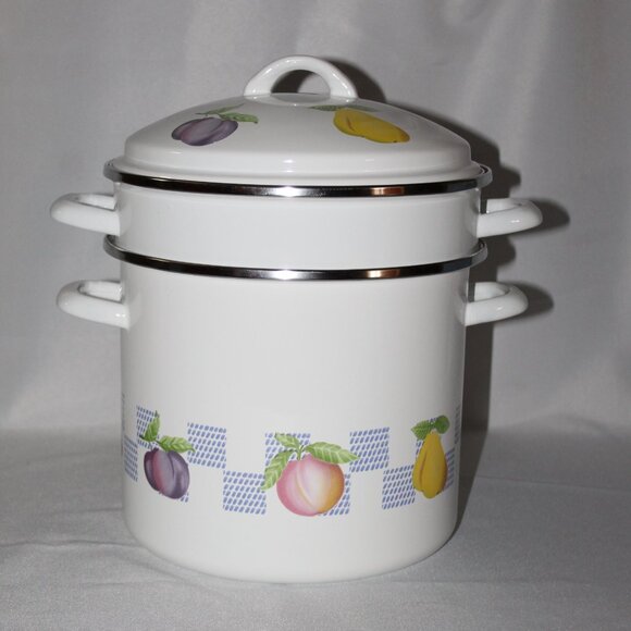 PFALTZGRAFF "HOPSCOTCH" 8 QT. PASTA SET PORCELAIN ENAMEL ON STEEL-NEW IN BOX - Picture 9 of 9